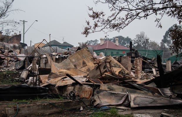 The aftermath of the Cobargo bushfires, which tore through businesses and homes and claimed lives.