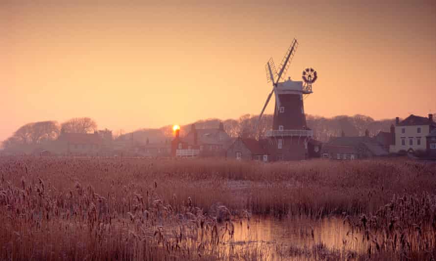 Cley beside the Sea Windmill and Marshes, North Norfolk.