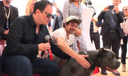 Reservoir dog … Quentin Tarantino attending the 2019 Palm Dog following Once Upon a Time in … Hollywood, which starred Brandy the pit-bull.