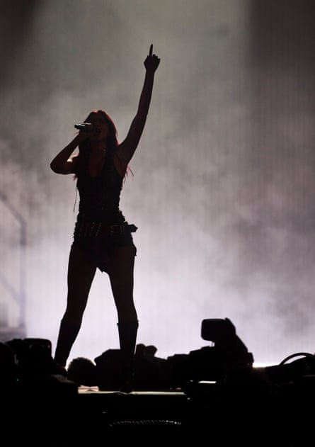Dua Lipa closes the Pyramid stage.
