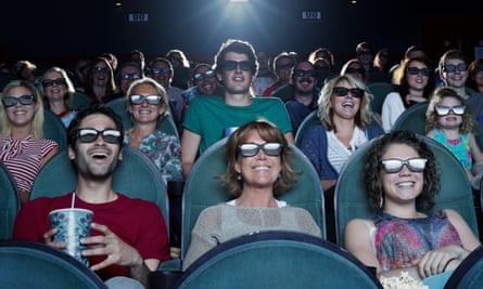 audience laughing at a cinema