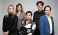 The Guardian Australia podcast- (left to right) Ellen Leabeater, Gabrielle Jackson, Laura Murphy - Oates, Joe Koning and Martignoni.