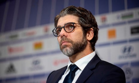 Juninho, seen here at the unveiling of Rudi Garcia as the new Lyon manager in October 2019, says Brazil’s establishment ‘does not have empathy and is teaching us not to have it too’.