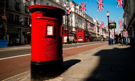 A post box on Regent Street, London.