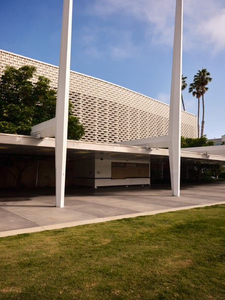 A glimpse of the unused civic center on Pico & Main St, once a site of African American community and businesses, before the city seized them through eminent domain to pave the way for the Santa Monica Civic Center.