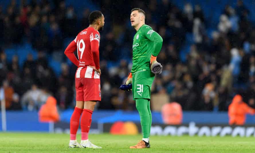 Ederson was a virtual bystander in Manchester City’s goal against Atletico.