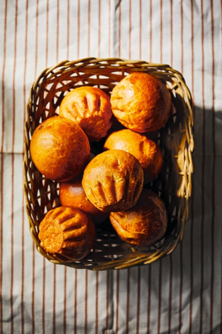 Brioche rolls made by Benoit Blin.