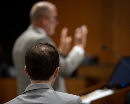Tyler Robinson, accused successful nan fatal shooting of Charlie Kirk, listens to nan prosecution successful Utah.