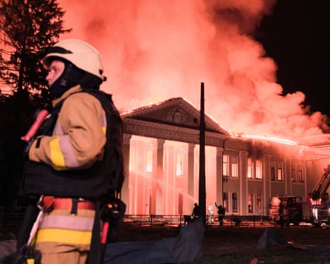 A Russian drone attack hit Kharkiv, the second-largest city in Ukraine.