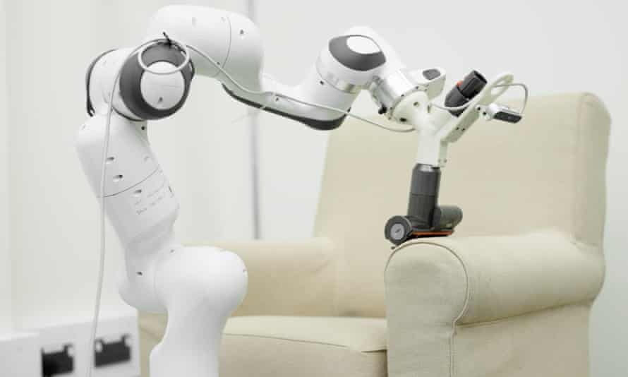 Dyson provided photos of previously secret robot prototypes performing household tasks.