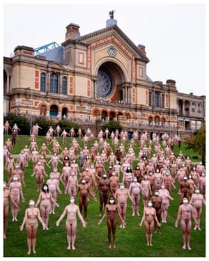 Everyone Together ( Alexandra Palace), London, 2020 by artist photographer Spencer Tunick.