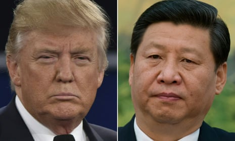 Donald Trump and Xi Jinping in Beijing.