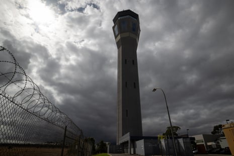 air-traffic control tower at Melbourne airport