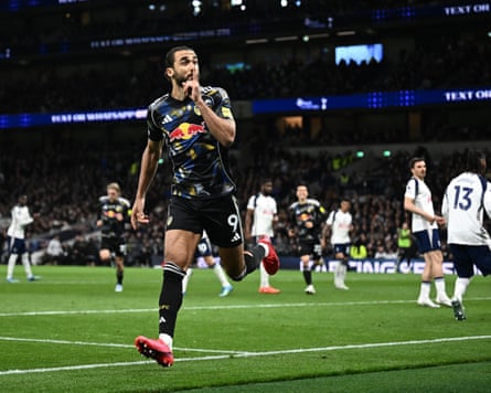 Leeds United’s Dominic Calvert-Lewin celebrates scoring their first goal