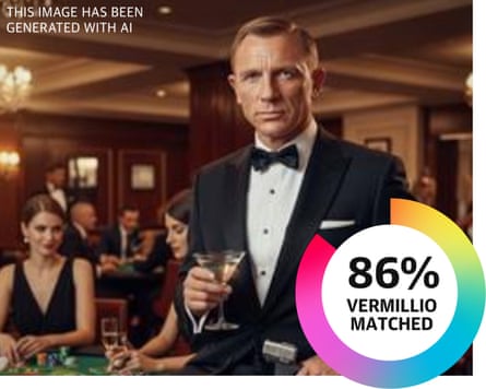 An AI-generated image of James Bond played by Daniel Craig