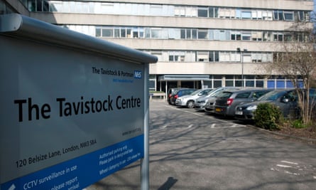 Picture of a large modern building with an NHS entrance sign saying ‘The Tavistock Centre’