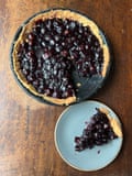 Forbringer family’s blueberry pie uses macerated but not cooked fruit.
