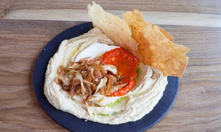 ‘It’s OK’: artichoke hummus.