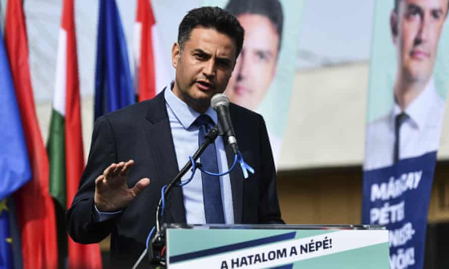 'We shouldn't get involved': Ukraine a key issue as Hungary heads to polls Péter Márki-Zay speaks at a campaign event in Budapest.