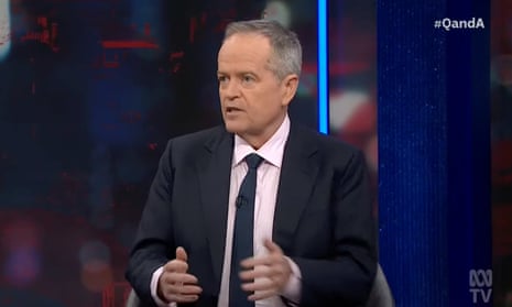 Bill Shorten on Q+A last night. He said parliament was ‘worse than shambolic’ last week.