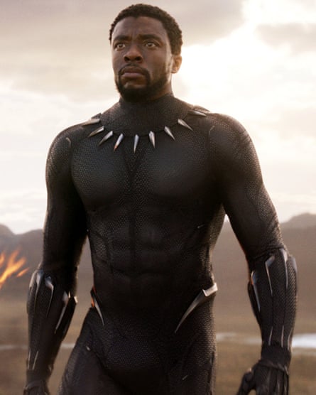 Chadwick Boseman as Black Panther in the original film.