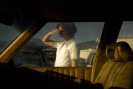 Car, Window (Self-portrait), 2018, by Tania Franco Klein, from her series Proceed to the Route.