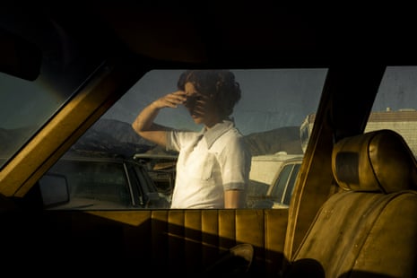 Car, Window (Self-portrait), 2018, by Tania Franco Klein, from her series Proceed to the Route. 