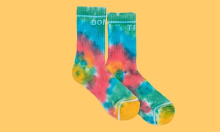 Baby steps don’t trip tie dye socks