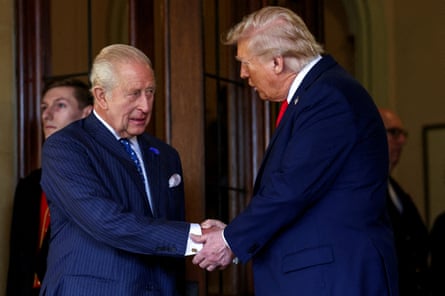 The two men shaking hands