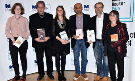 Unusual suspects … the 2017 Man Booker Prize shortlist: (from left) Fiona Mozley, Paul Auster, Emily Fridlund, Mohsin Hamid, George Saunders, Ali Smith.