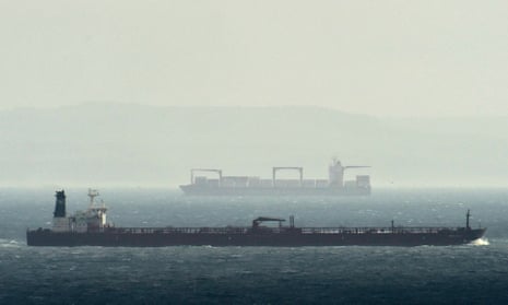 Dirty business: cargo ships in the English Channel.