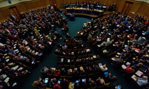 A meeting of the general synod in London.