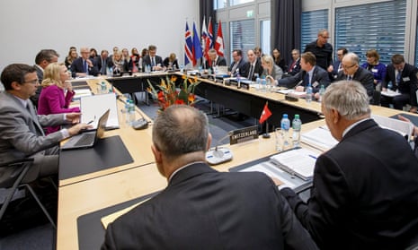 An EFTA ministerial meeting in Geneva, Switzerland.