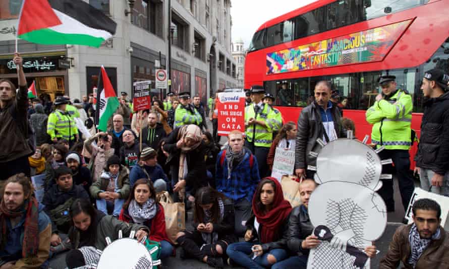ProPalestinian protest stops traffic in central London Israel The