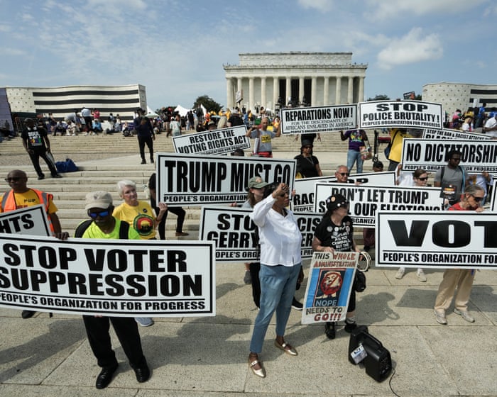 Democrats say supreme court rejection of Trump mail ballot plans will ensure ‘safe, secure and accurate elections’ – live