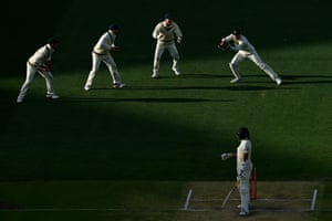OUT! Hameed goes for a duck.