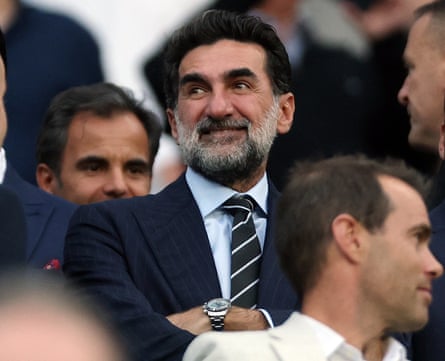 Newcastle United chair Yasir Al-Rumayyan in the stands before the match at home to Liverpool in August 2025