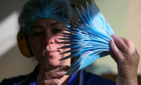 Non-woven masks were found to block nearly all droplets emitted in a cough.