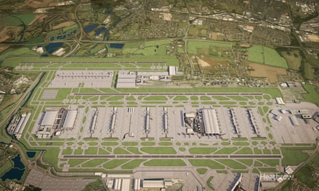 Artist’s impression of how Heathrow could look with a third runway. The government is due to deliver its formal response before Christmas to the commission’s recommendation to construct a third runway.