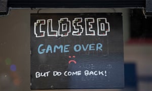 A closed sign in a shop