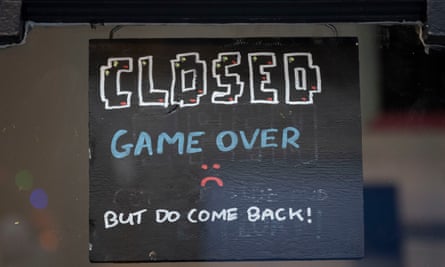A closed sign in a shop