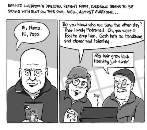 David Squires on … Mohamed Salah’s explosive interview and Liverpool chaos, panel 7