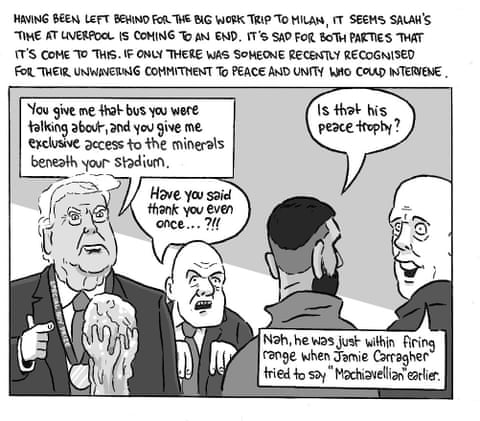 David Squires on … Mohamed Salah’s explosive interview and Liverpool chaos, panel 8