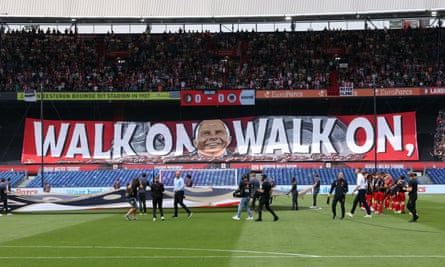 A message from Feyenoord supporters to Arne Slot before he starts work at Liverpool.