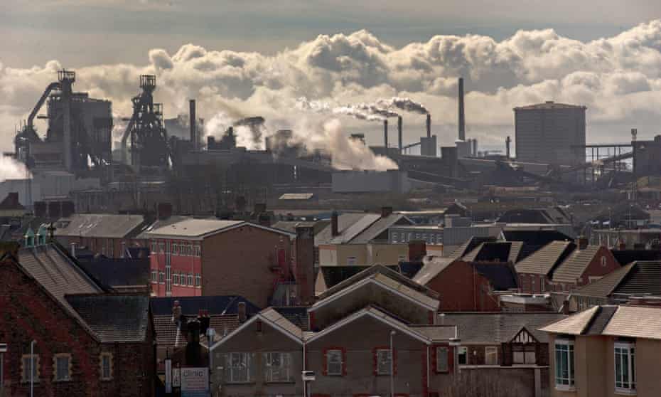 The Tata Steel plant at Port Talbot