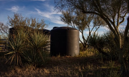 A water tank at Miller Ranch in Rio Verde Foothills, Arizona.