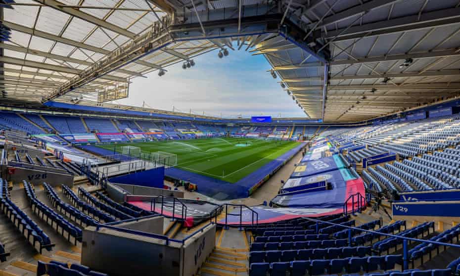 Leicester’s King Power Stadium, pictured before the club’s Premier League game against Crystal Palace in April.