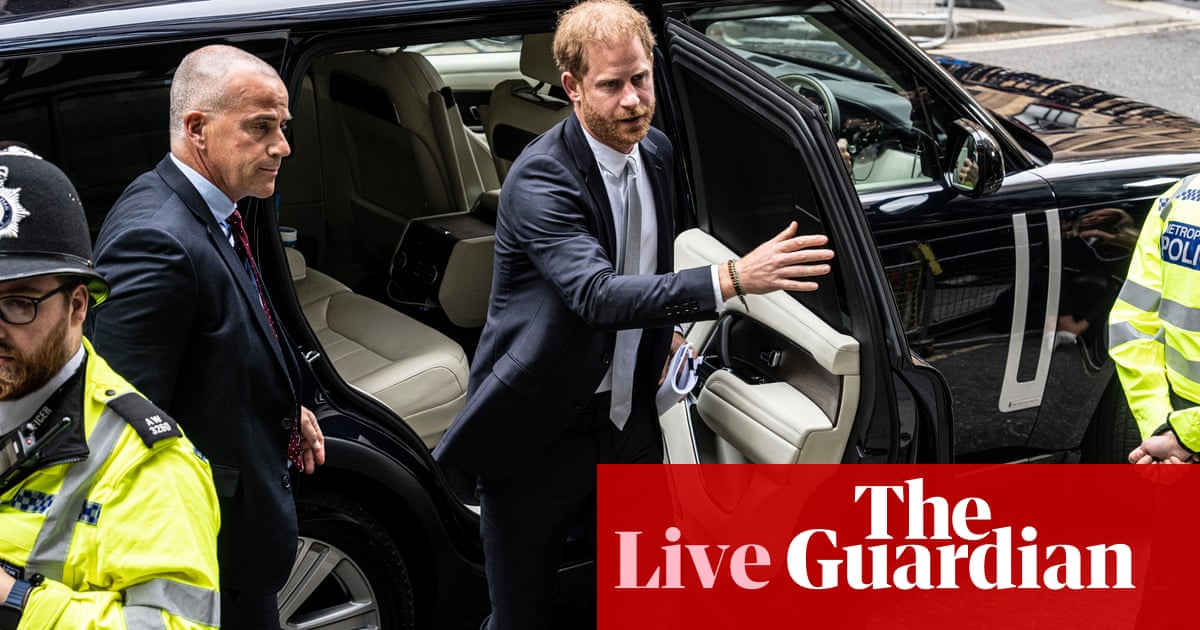 Prince Harry gives further evidence in Mirror Group phone-hacking trial – live