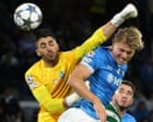 Champions League roundup: Napoli’s Højlund doubles up to sink Sporting