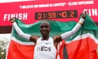 'We went for the moon': how Eliud Kipchoge made marathon history